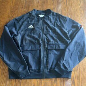 Adidas Originals Miami Hurricanes Playoff FZ Jacket Men's Black Size Medium